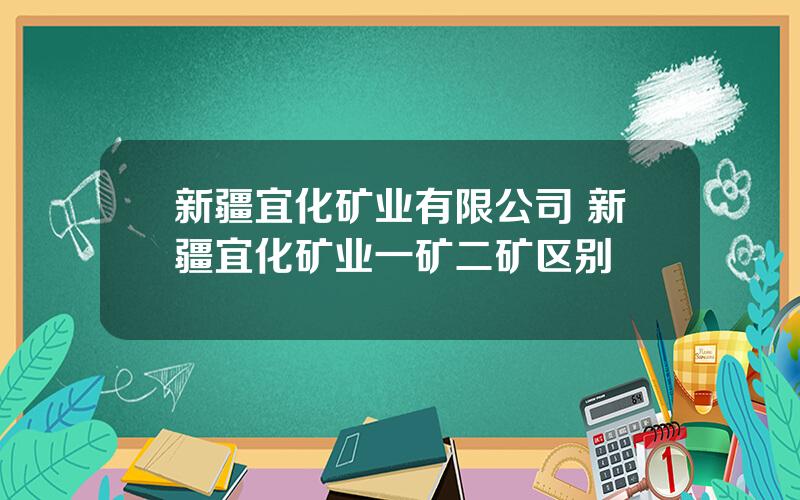 新疆宜化矿业有限公司 新疆宜化矿业一矿二矿区别